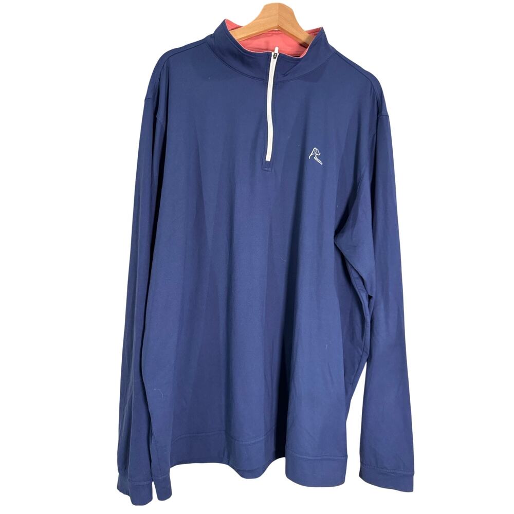 Rhoback Long Sleeve XXXL Navy Blue Quarter Zip